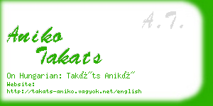 aniko takats business card